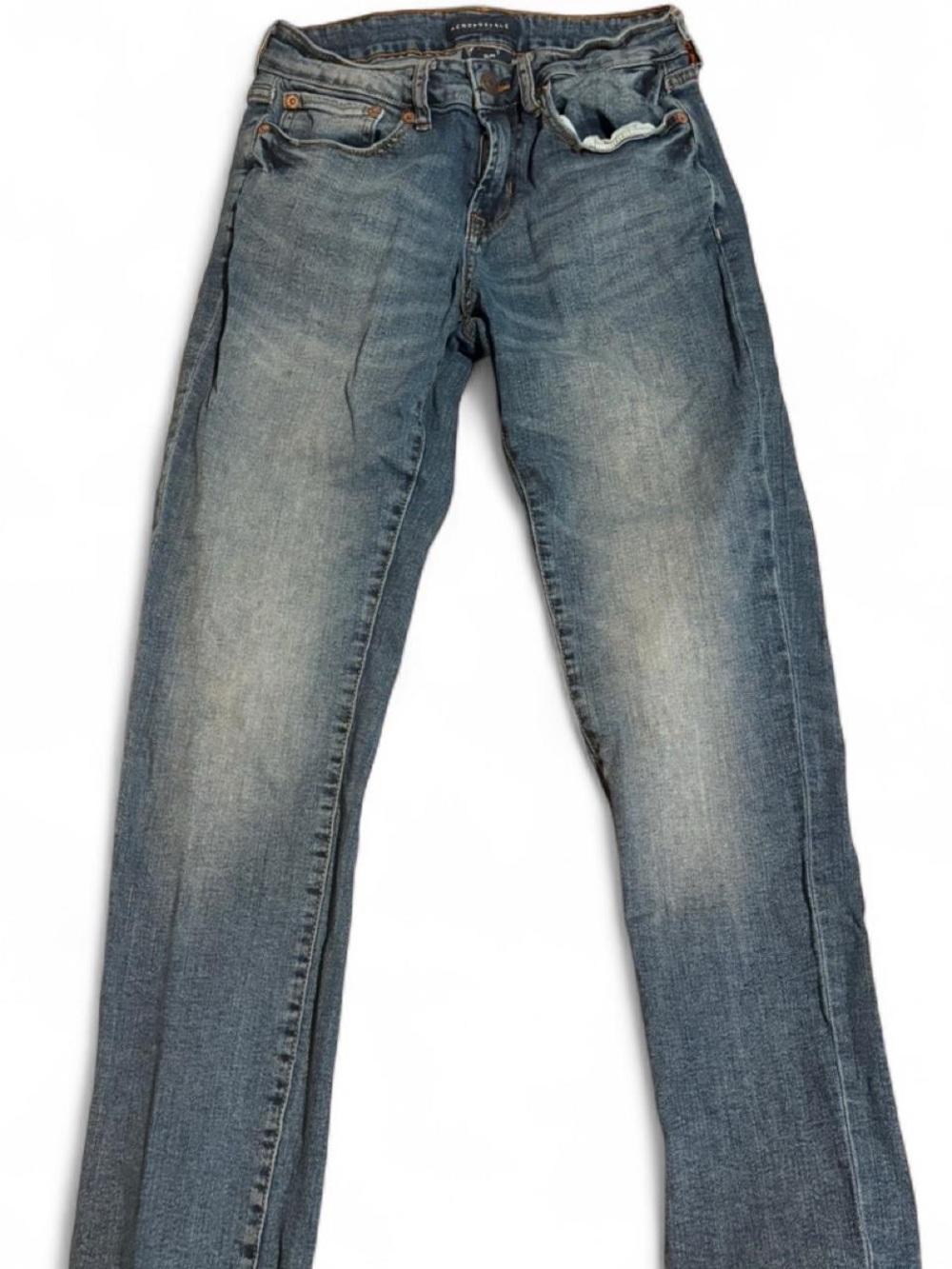 Aeropostale Y2K 2000s Style Skinny Jeans Medium Wash